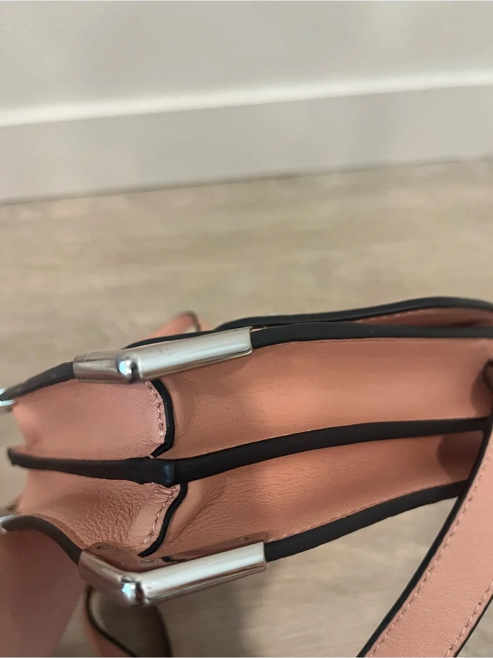Mackage Rose Pebble Leather Arrow Satchel Crossbody Bag